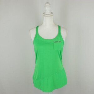 Athleta Speedster Women's Small Green Striped Racerback Activewear Tank Top